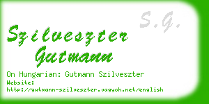 szilveszter gutmann business card